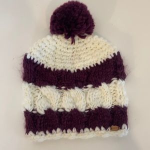 Spacecraft striped knitted hat